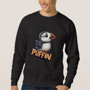 Moletom Costume de Puffin Divertido para Amantes de Pássar
