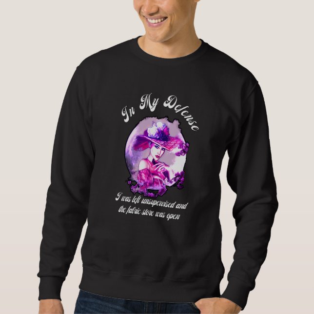 Moletom Costura para Mulheres Tecido Crazy Quilt Senhora A (Frente)