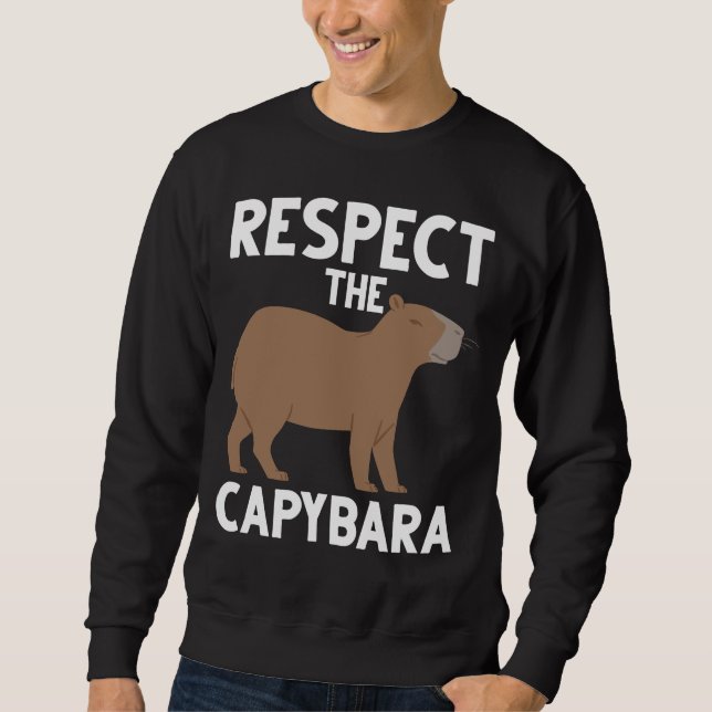 Moletom Cóta Capybara Lover Animal Sensibilização (Frente)
