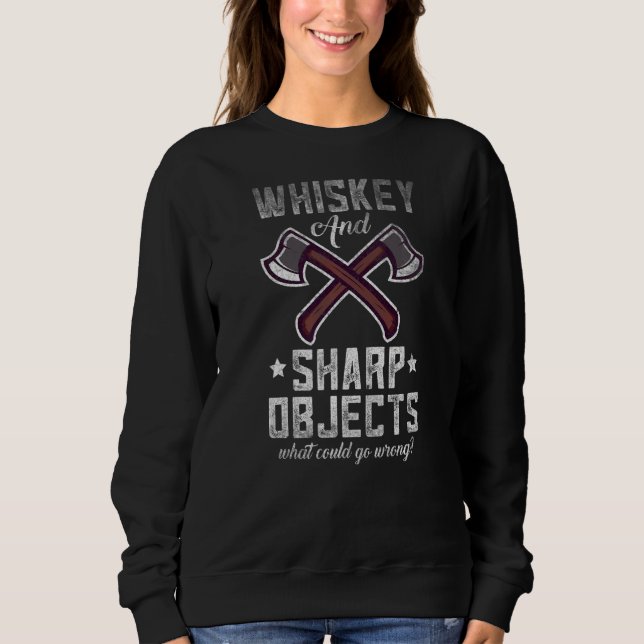 Moletom Cota de Hatchet de Alvos Ax Throwing (Frente)