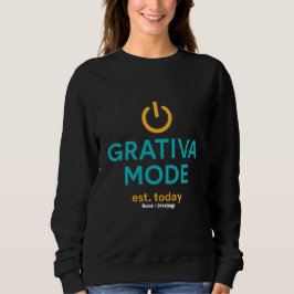 Moletom Cota Grativa Modo Citação Motivacional Positividad