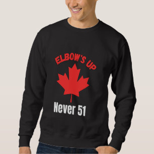 Moletom Cotovelo Acima - Nunca 51 Bandeira do Canadá Fique