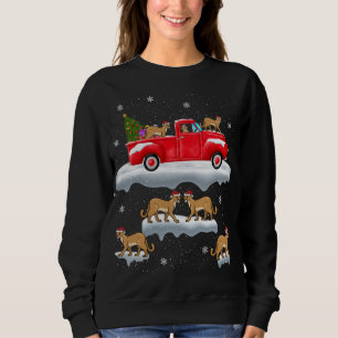 Moletom Cougar Dirigindo Árvore de Natal Red Truck Cougar 