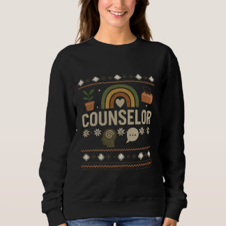 Moletom Counselor Christmas Sweater – Festive Holiday Desi