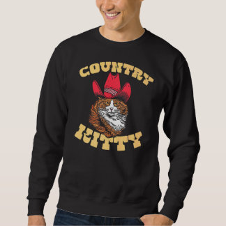 Moletom Country Kitty Country Cowgirl Cat Western Vibe