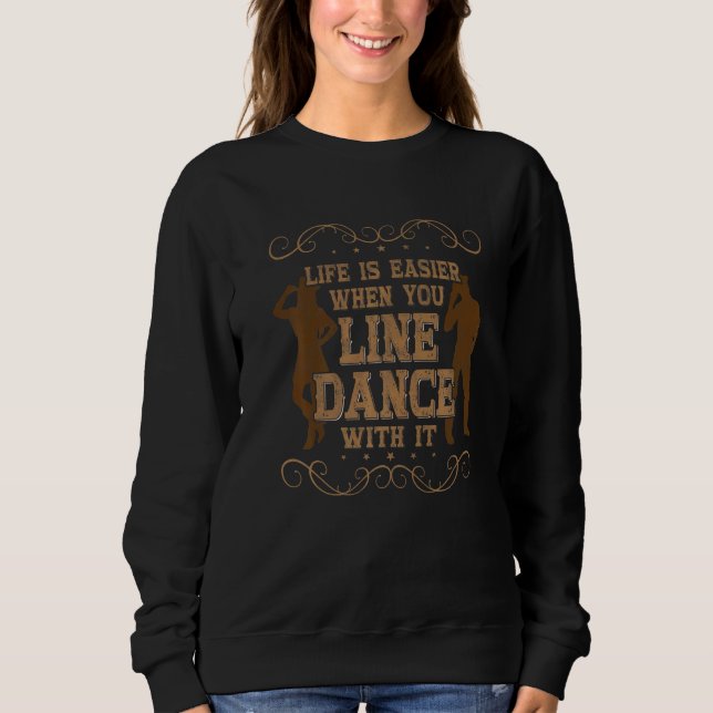 Moletom Country Line Dance Apperal for Woman Cowgirl Lined (Frente)