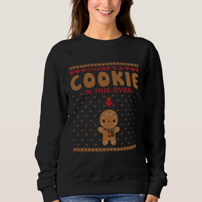 Moletom Couple Cookies In The Oven Ugly Christmas Matching (Frente)