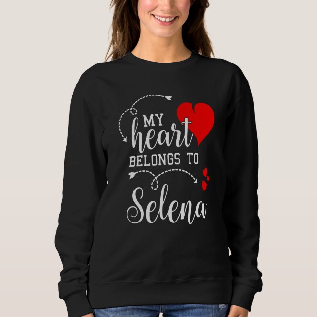 Moletom Couples Matching My Heart Belong to Selena My Love (Frente)