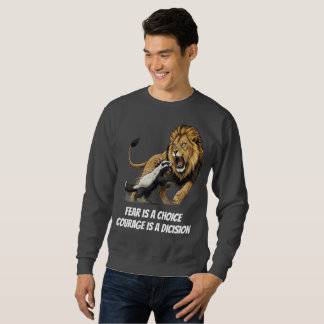 Moletom Courage Lion T-Shirt – Fearless Mindset