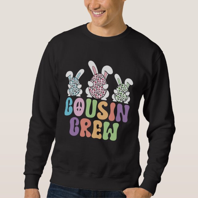 Moletom Cousin Crew Easter Bunny Family Matching Toddler B (Frente)