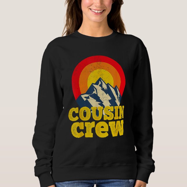 Moletom Cousin Crew Kids Matching Tees Camping Group Cousi (Frente)