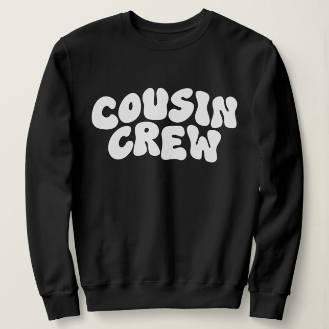 Moletom Cousin Crew | Reunião da família de primo coincide (Frente do Design)