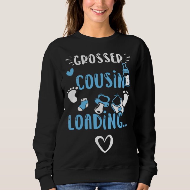 Moletom Cousin Großer Cousin Loading   Baby Boy Sayings (Frente)