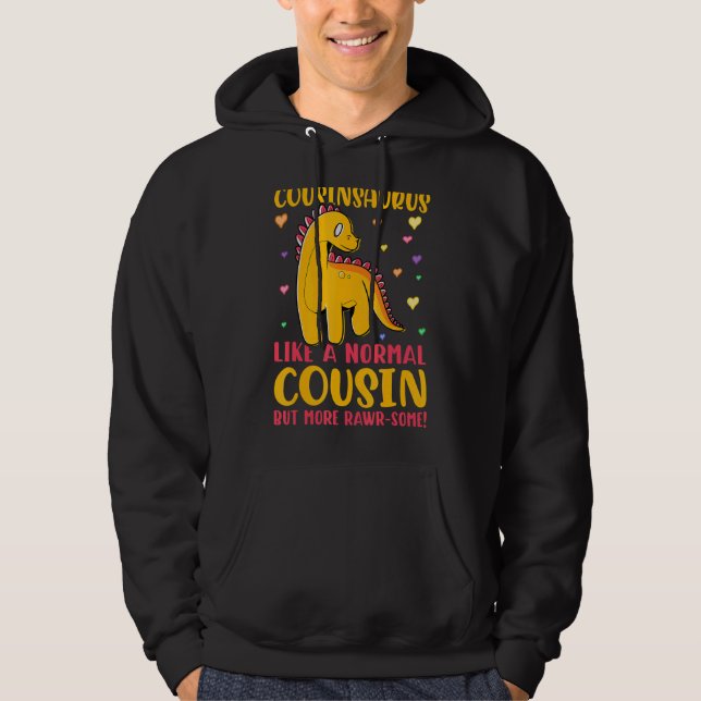 Moletom Cousinsauro Como Primo Normal Mas Mais Rawr (Frente)