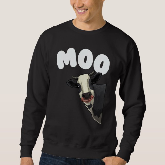 Moletom Cow For Men Women Cow Farmer Dairy Farm Animal (Frente)