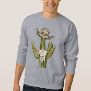 Moletom Cowboy Em Westen Cactus Yeehaw Deu Ideias De Camis