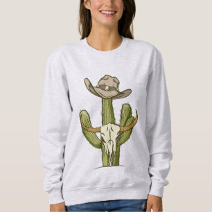 Moletom Cowboy Em Westen Cactus Yeehaw Deu Ideias De Camis