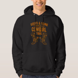 Moletom Cowgirl Boots Bling Women Cachorro Amor País Vida