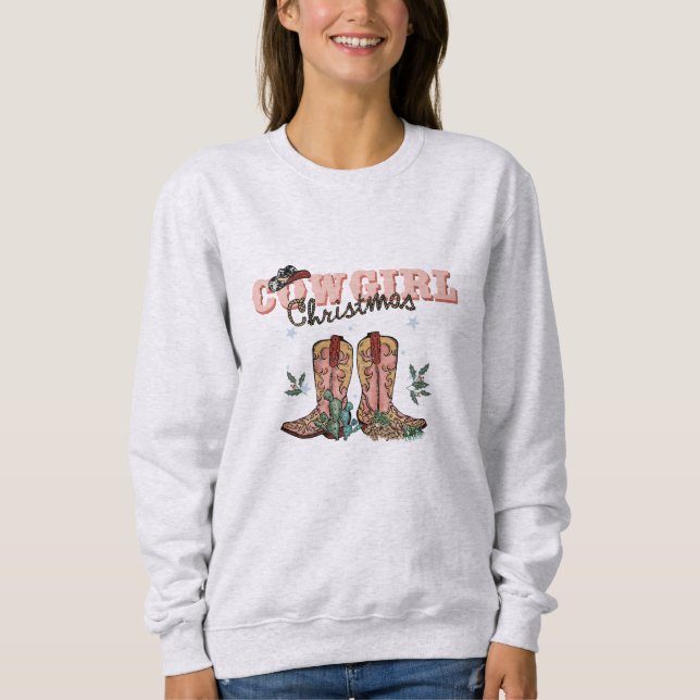 Moletom Cowgirl Christmas (Frente)