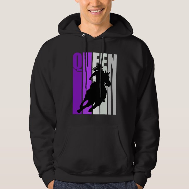 Moletom Cowgirl Queen Rodeo Women Southern Girls Purple Co (Frente)