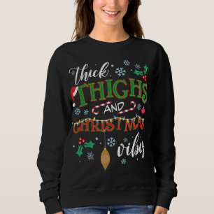 Moletom Coxas grossas e Ugl de quadrado de Natal Vibes
