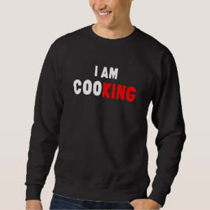 Moletom Cozinha Rei Diversão Chef Cook Pun Para Mulheres
