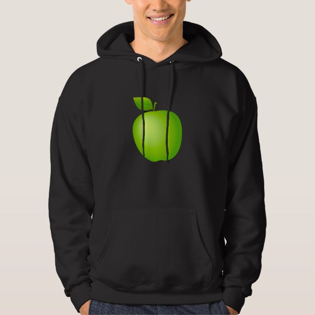 Moletom Cozinha verde-Fruta fresca vegetariana-vegetariana (Frente)