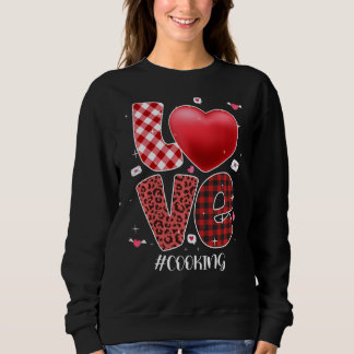 Moletom Cozinhar De Amor Familiar Coração Casal Engraçado