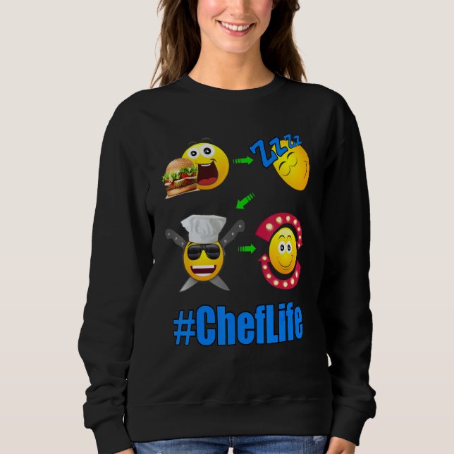 Moletom Cozinhar de estilo de vida chef 1 (Frente)