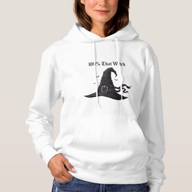 Moletom Cozy "100% Aquela Bruxa" (Frente)