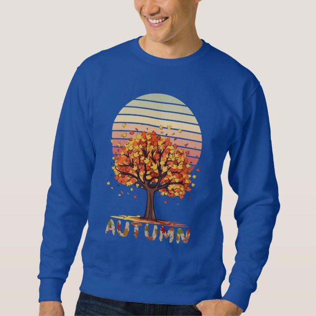 Moletom Cozy Autumn Leaf Fall Sweatshirt – Nature-Inspired (Frente)