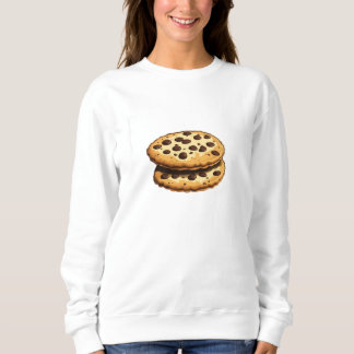Moletom Cozy Choco Chip Cookie Camisola para mulheres