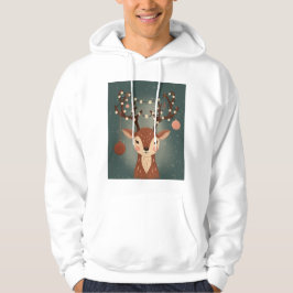 Moletom Cozy Christmas Deer with Ornaments and Lights
