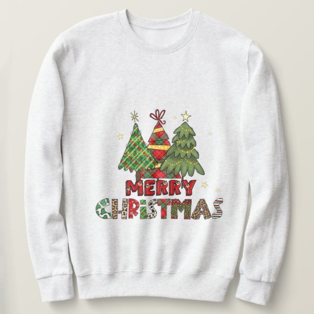 Moletom Cozy Christmas Sweatshirt with Santa Claus Design (Frente do Design)