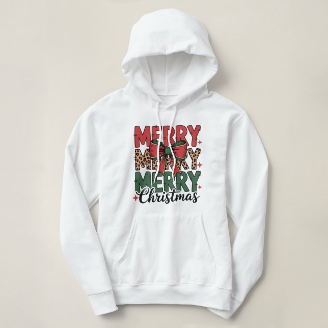 Moletom Cozy Christmas Sweatshirt with Santa Claus Design (Frente do Design)