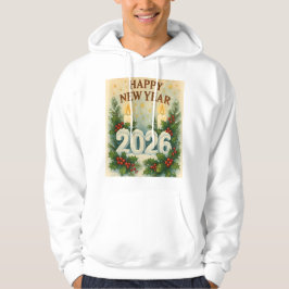 Moletom cozy happy new year 2026 winter hoodie