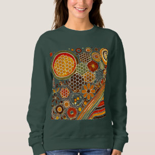 Moletom Cozy Honeycomb e Floral Patterno