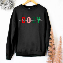 Moletom Cozy Season Cute Calliografia Feriado Sweatshirt