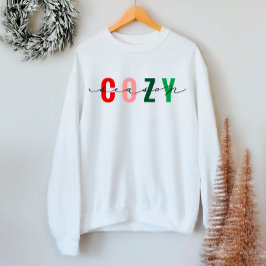 Moletom Cozy Season Cute Calliografia Feriado Sweatshirt