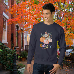 Moletom Cozy Season Harvest Blooms Personalize Name