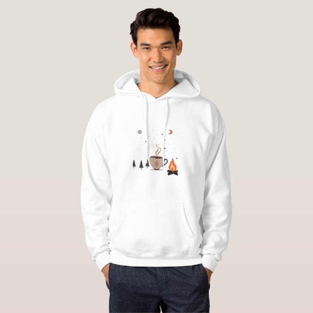 Moletom Cozy Vibes Red Fire Hoodie (Frente Completa)