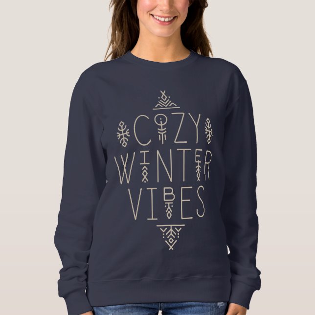 Moletom Cozy Winter Vibes Design (Frente)