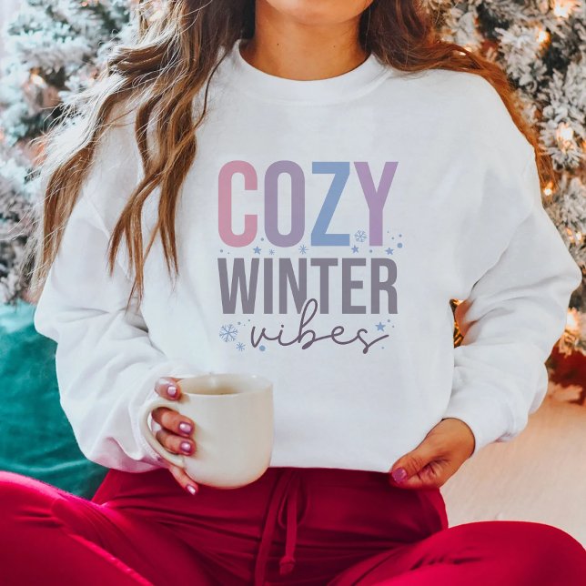 Moletom Cozy Winter Vibes Feliz Natal (Criador carregado)