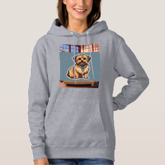 Moletom Cozy Women's Hoodie with Adorable Dog Design"