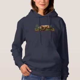 Moletom Cozy Woodland Bear Wildlife Hoodie para Mulheres
