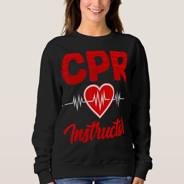 Moletom Cpr Instrutor Courtor Coach Care Emergency First A (Frente)
