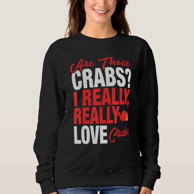 Moletom Crab Lover Eu Amo Caranguejo (Frente)