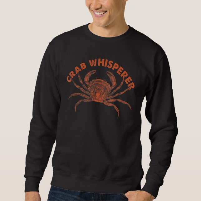 Moletom Crab Whisperer Vintage Caçando Resseguros (Frente)