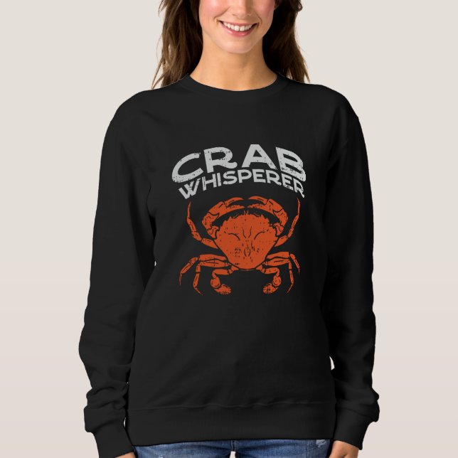 Moletom Crab Whisperer Vintage Crabbing (Frente)