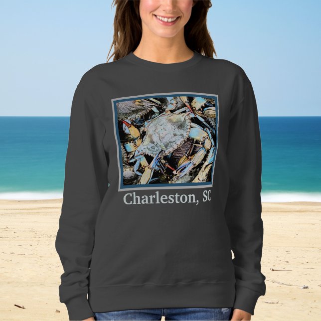 Moletom Crabby Crab Charleston South Carolina T-Shirt (Criador carregado)